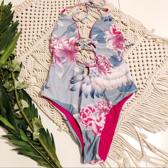 Isabella Rose Other - ISABELLA ROSE PURPLE & PINK ONE PIECE BIKINI XS/S